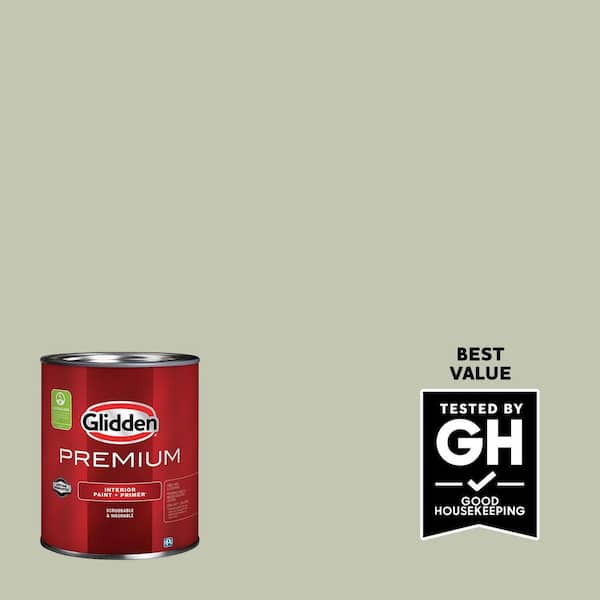 Glidden Premium 1 qt. PPG1030-2 Pale Pine Satin Interior Latex Paint (2)