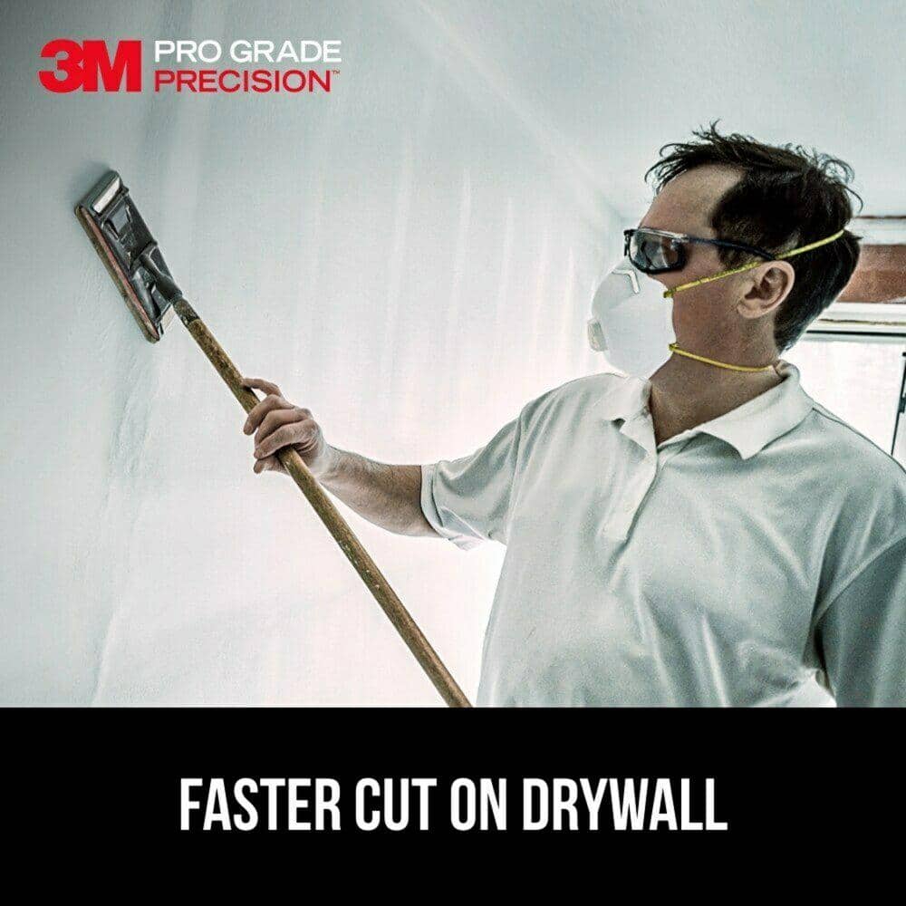 3M Pro Grade Precision 4 3/16 in. x 11 1/4 in. 120 Grit Drywall Sanding Sheets (12-Pack) (3)