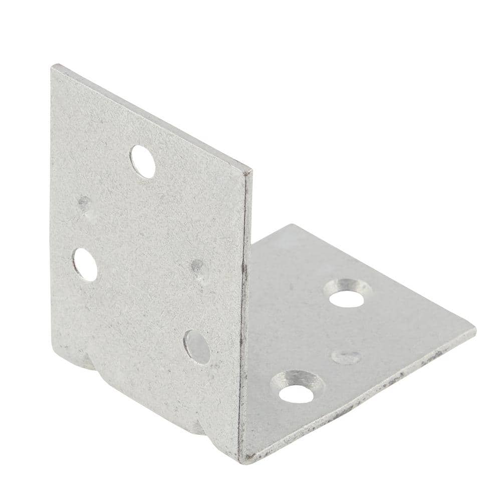 Everbilt (2-Pack) 2 in. Galvanized Double-Wide Corner Brace (3)