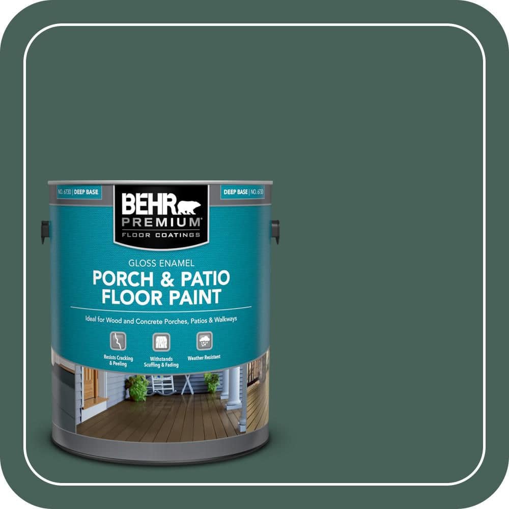 BEHR PREMIUM 1 gal. #T18-20 Equilibrium Gloss Enamel Interior/Exterior Porch and Patio Floor Paint