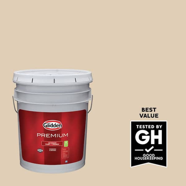 Glidden Premium 5 gal. PPG1087-4 Chalkware Satin Interior Paint (2)