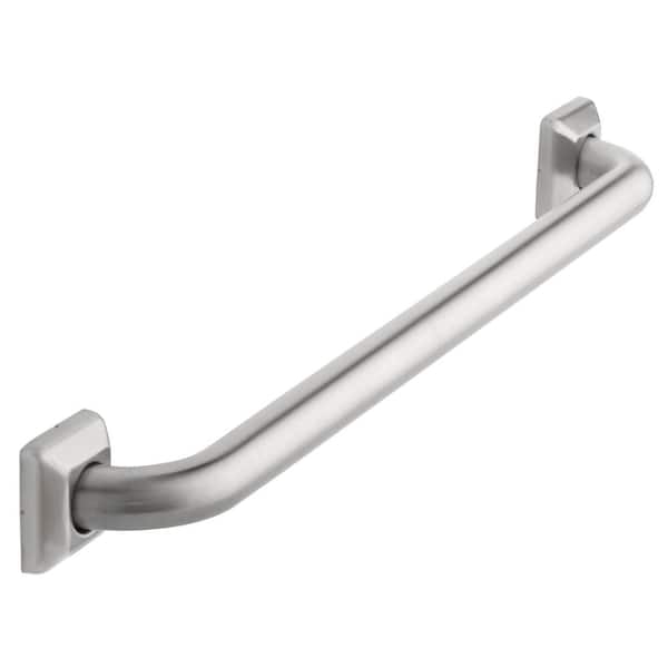 Glacier Bay 24 in. Concealed Screw Square Escutcheon Assist Bar in Brushed Stainless Steel
