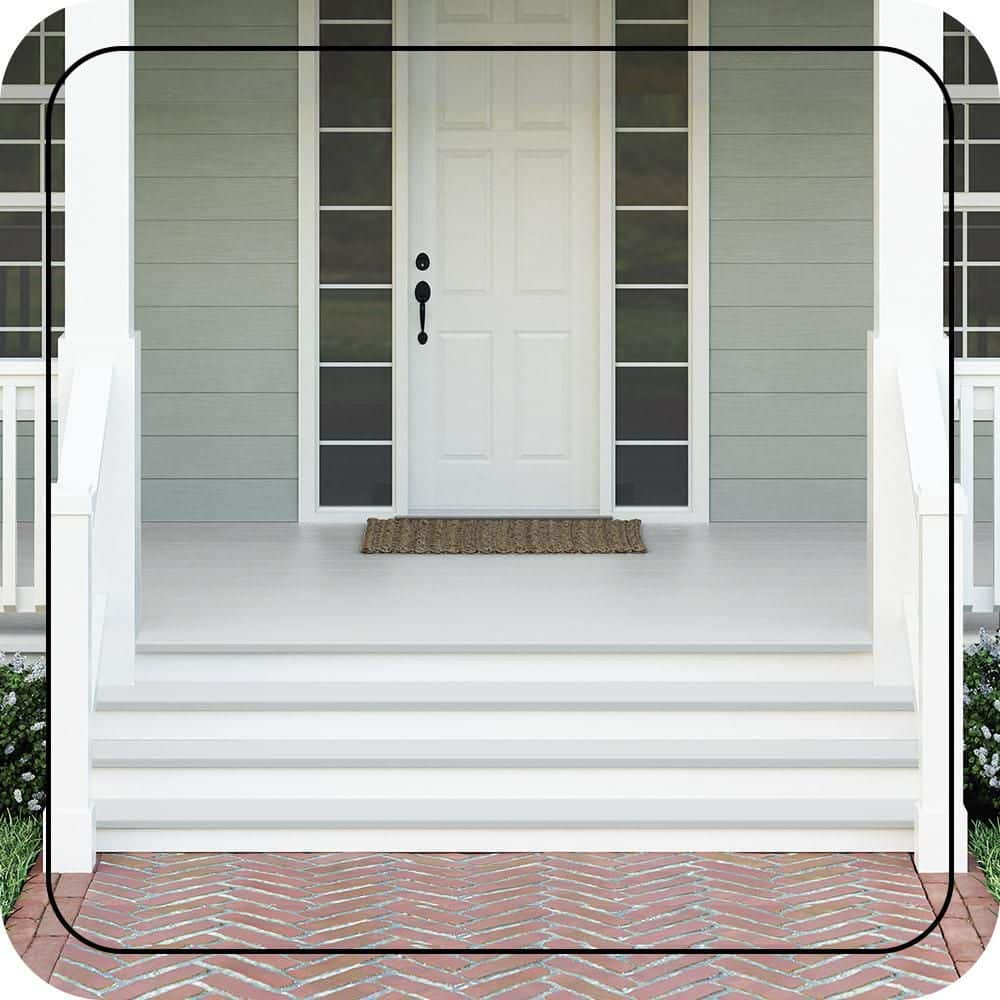 BEHR PREMIUM #BL-W02 Textured Low-Lustre Enamel Interior/Exterior Porch and Patio Anti-Slip Floor Paint (2)