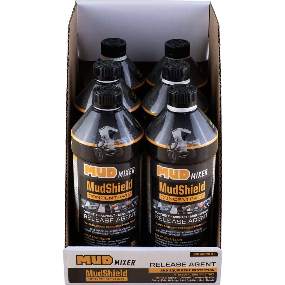 MUDMIXER MudShield 32 oz. Concentrate-Industrial-Grade Concrete Release and Anti-Corrosion Shield (6-Pack) (3)