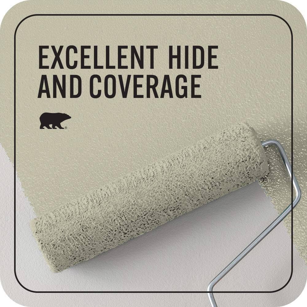 BEHR PREMIUM PLUS 1 qt. #PPU9-19 Organic Field Flat EcoMix Plant-Based Interior Paint & Primer (2)
