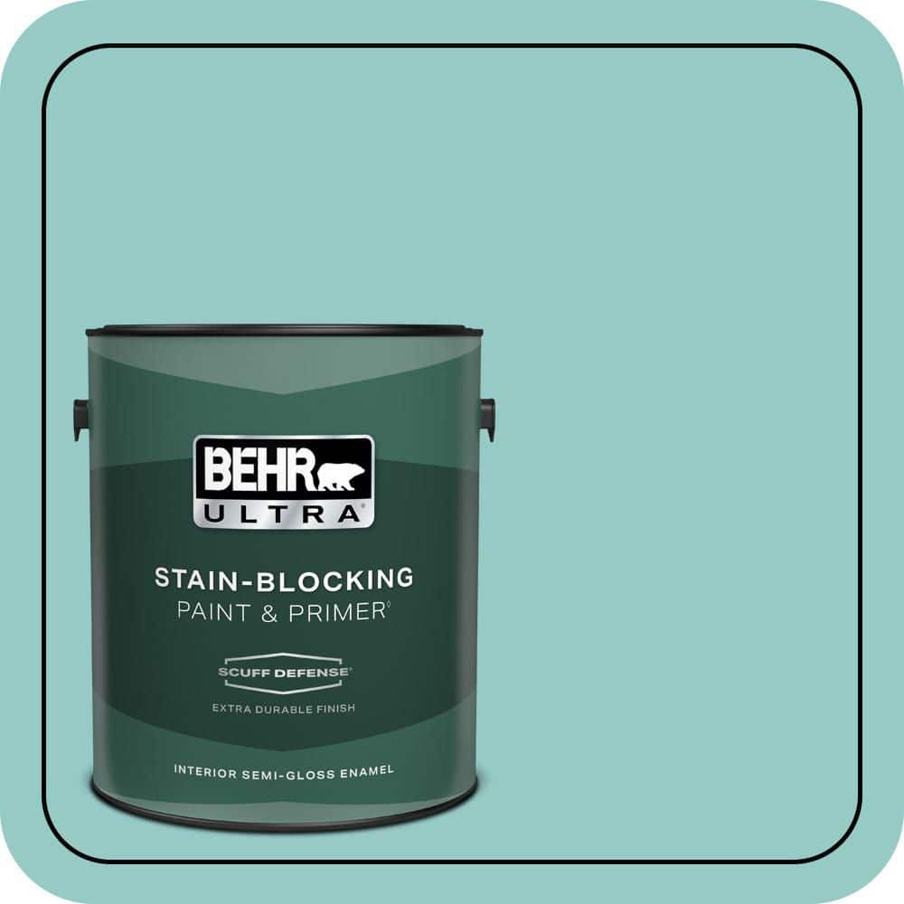 BEHR ULTRA 1 gal. #500D-4 Jamaica Bay Extra Durable Semi-Gloss Enamel Interior Paint & Primer