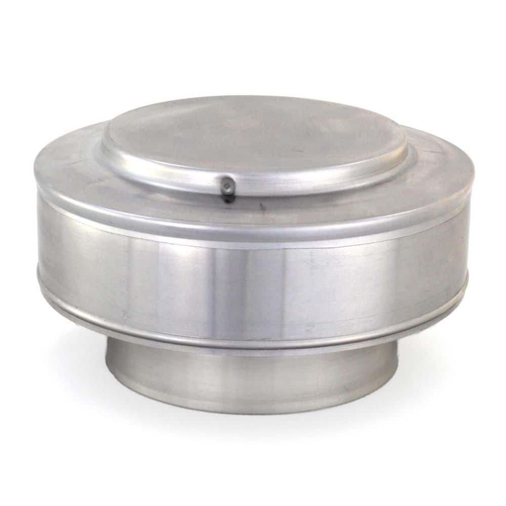 Active Ventilation 6 in. Dia. Aluminum Vent Pipe Cap in Mill Finish