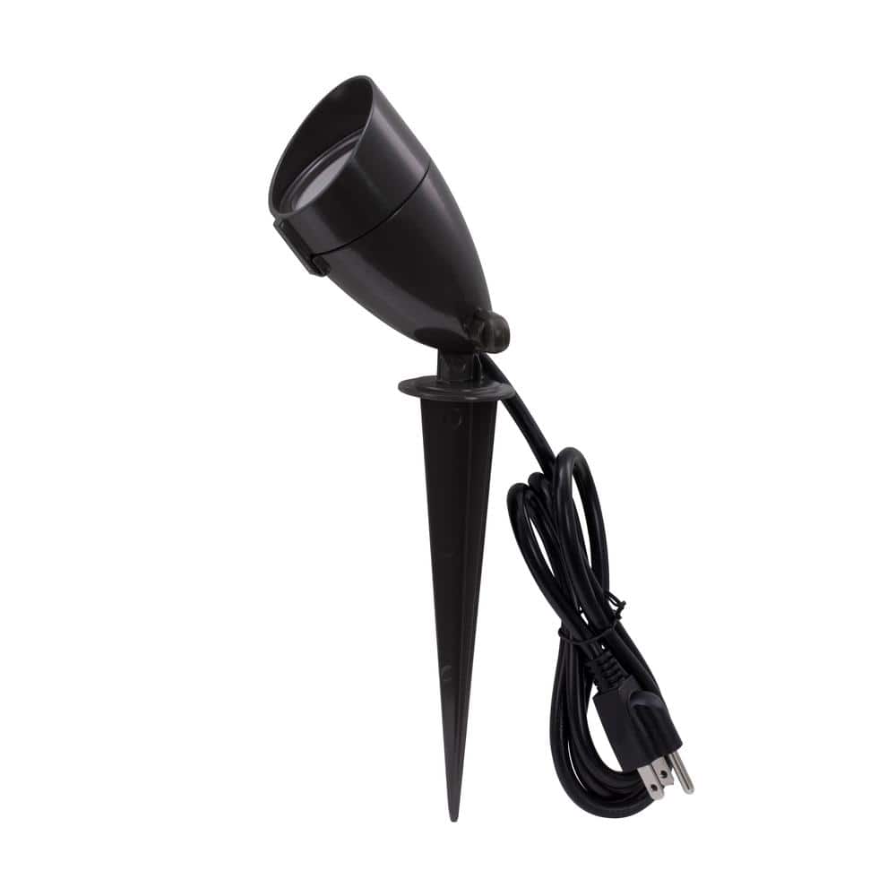 Commercial Electric CE Bronze Line Voltage LED Spike Light with Adjustable lamp head 1-EA (2)
