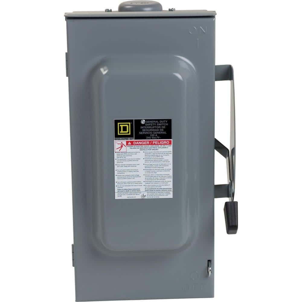 Square D Amp 240-Volt 3-Pole 3-Phase Non-Fusible Outdoor General Duty Safety Switch