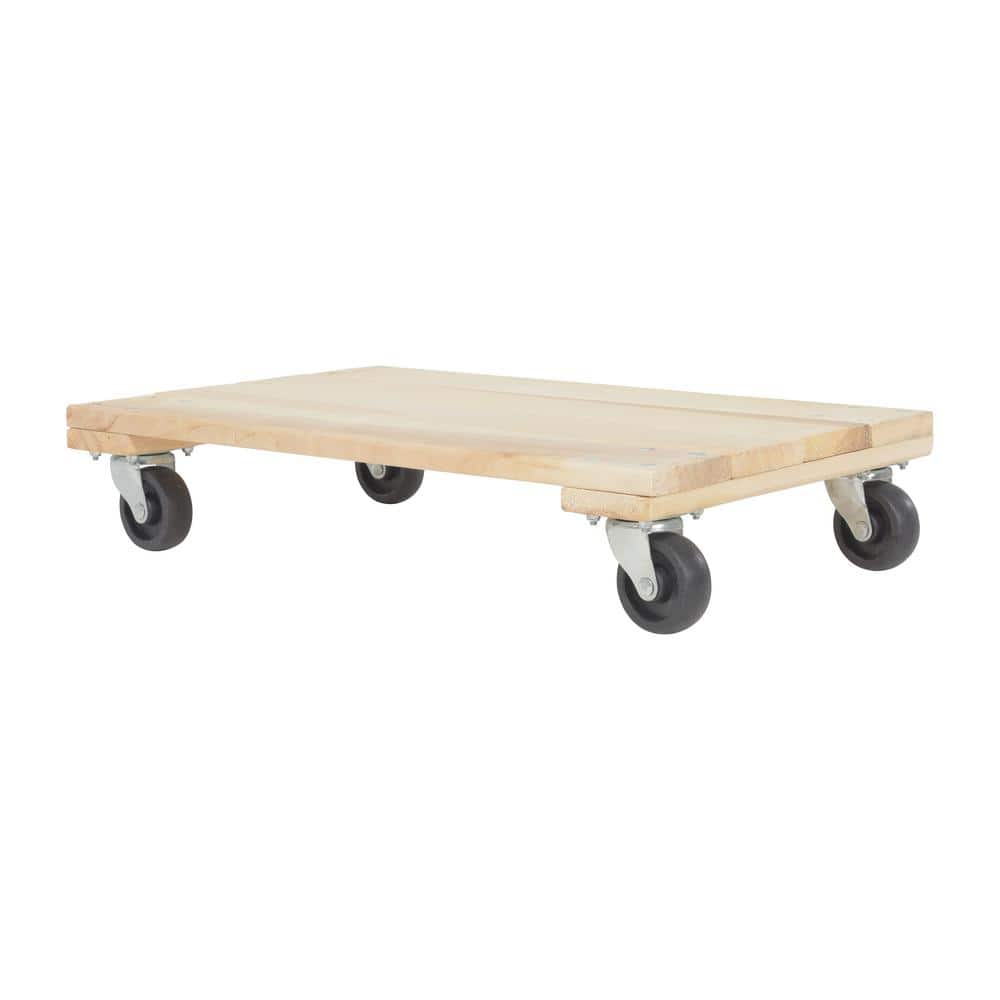 Vestil Economy 900 lb. Capacity 16 in. x 24 in. Hardwood Dolly (3)