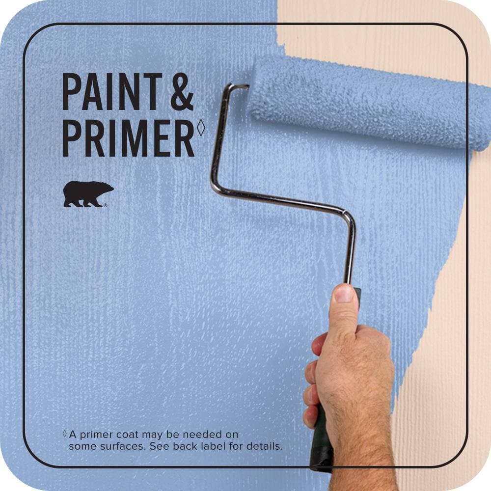 BEHR PREMIUM PLUS 5 gal. #P530-3 Honest Semi-Gloss Enamel Exterior Paint & Primer (3)
