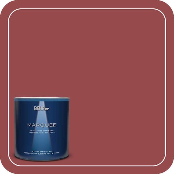 BEHR PREMIUM PLUS #M140-6 Circus Red Enamel Low Odor & Primer (3)