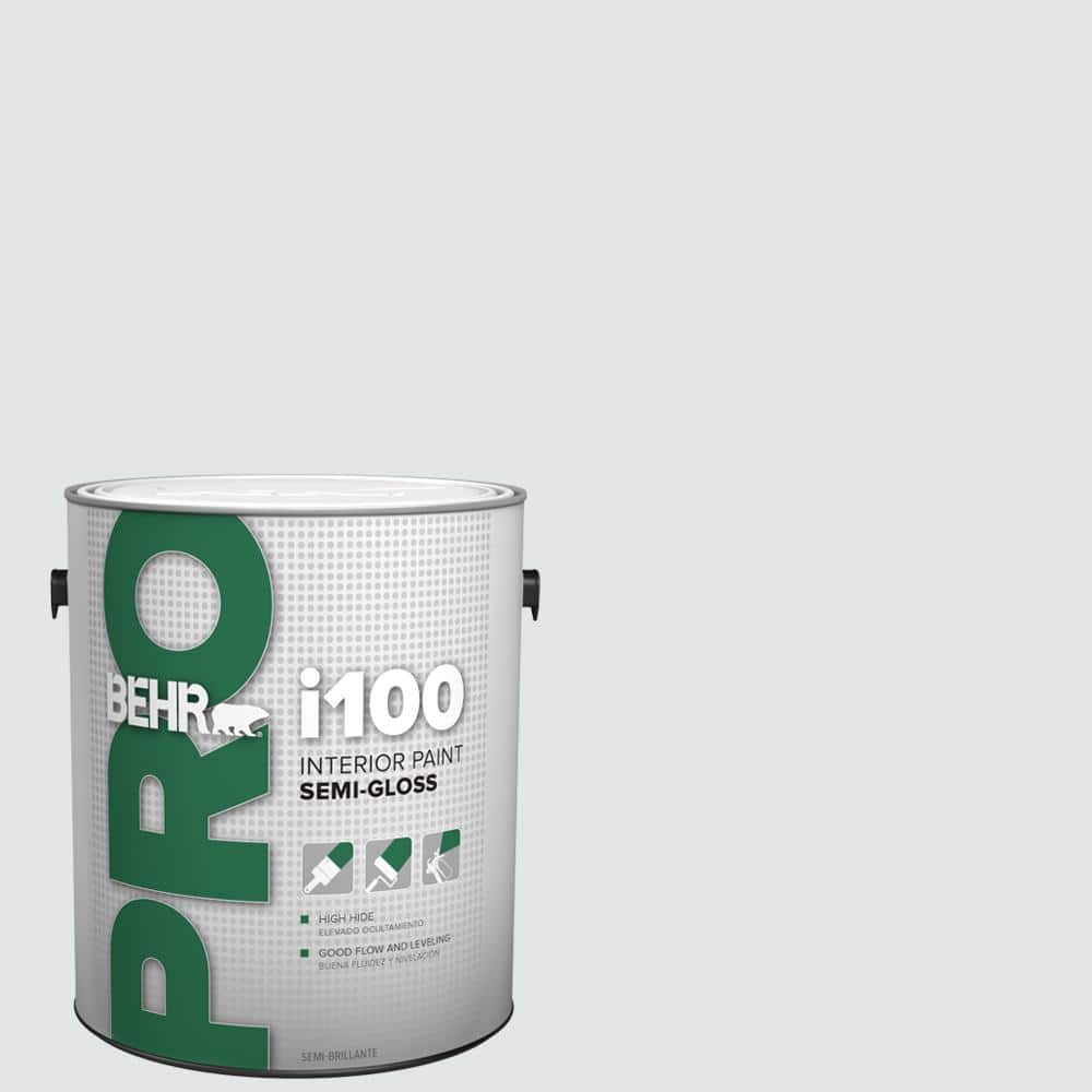 BEHR PRO 1 gal. #BL-W02 Ice Sculpture Semi-Gloss Interior Paint