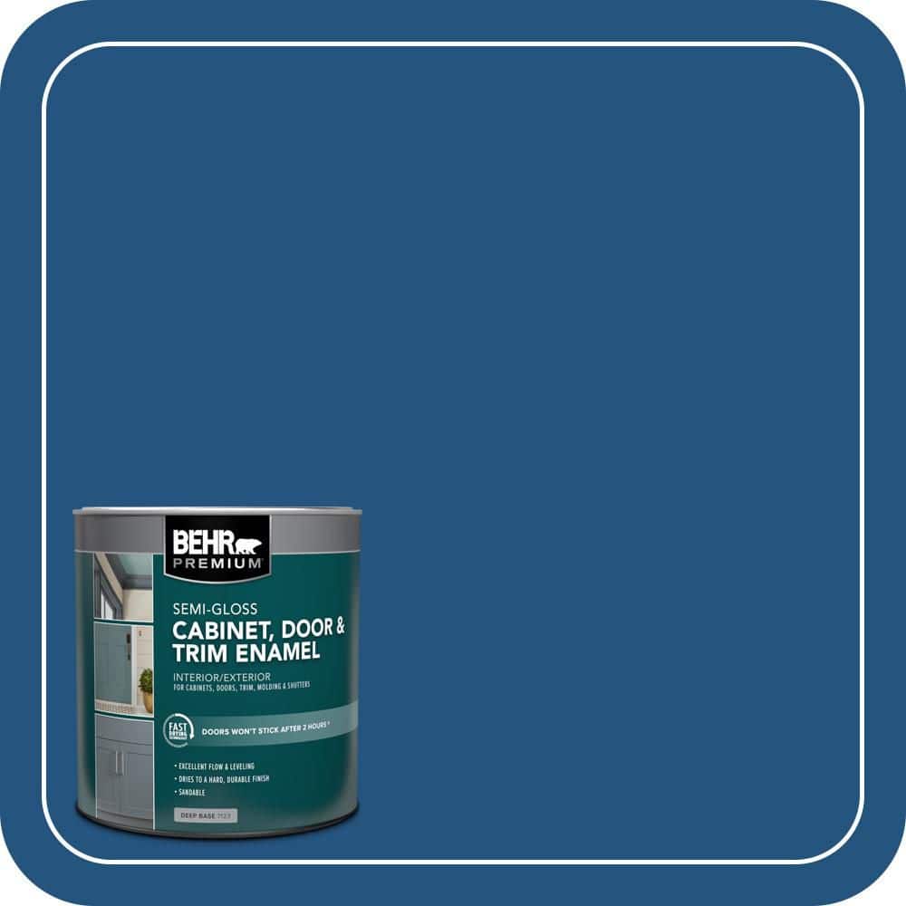 BEHR PREMIUM 1 qt. #S-H-570 Blueberry Twist Semi-Gloss Enamel Interior/Exterior Cabinet, Door & Trim Paint
