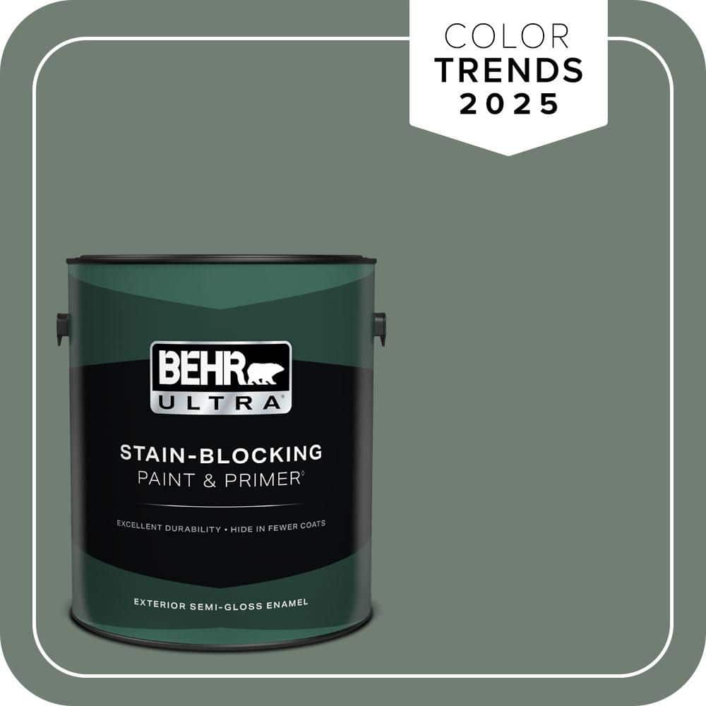 BEHR ULTRA 1 gal. #N420-5 Boreal Semi-Gloss Enamel Exterior Paint & Primer