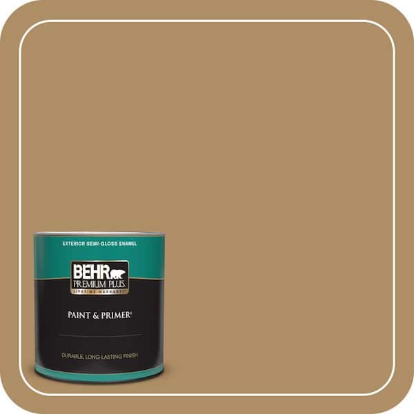 BEHR PREMIUM PLUS #300F-5 Brown Rabbit Enamel Interior Stain-Blocking Paint and Primer (3)