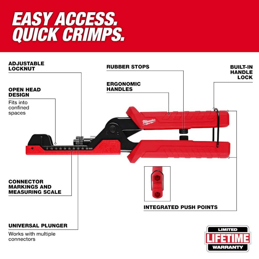 Milwaukee Extended Reach Compression Coax Crimper (2)