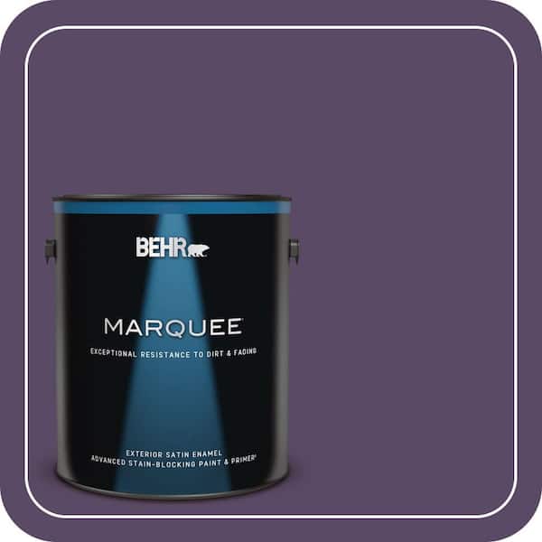 BEHR MARQUEE 1 gal. #M570-7 Paparazzi Satin Enamel Exterior Paint & Primer (2)