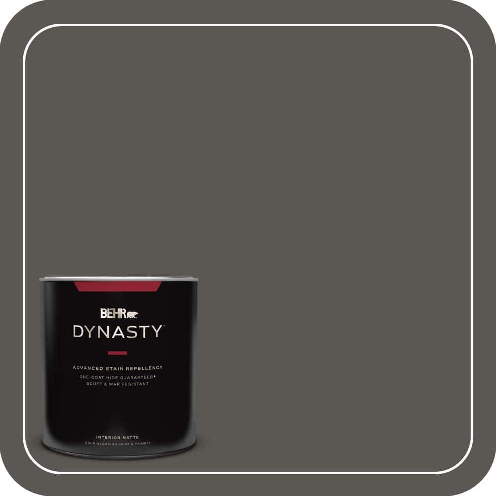 BEHR DYNASTY 1 qt. #MQ2-62 Peppery One-Coat Hide Matte Interior Stain-Blocking Paint and Primer