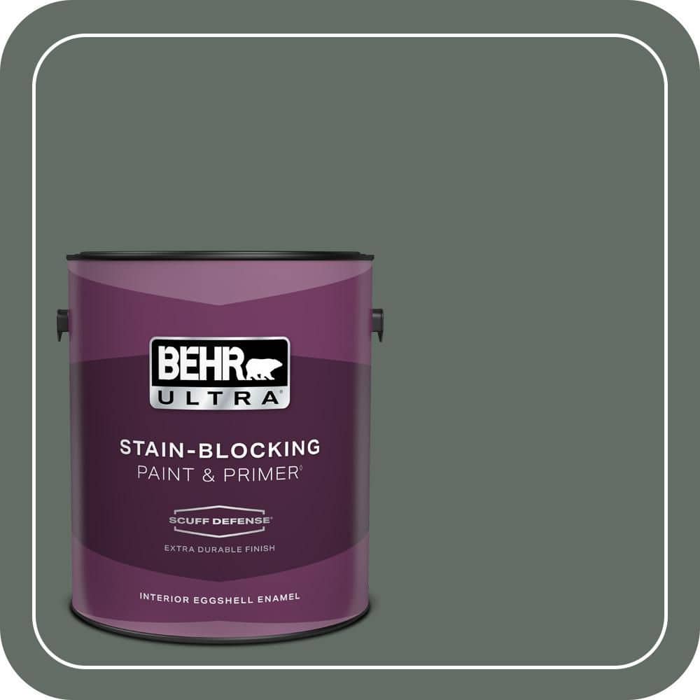 BEHR ULTRA 1 gal. #700F-6 Dense Shrub Extra Durable Eggshell Enamel Interior Paint & Primer