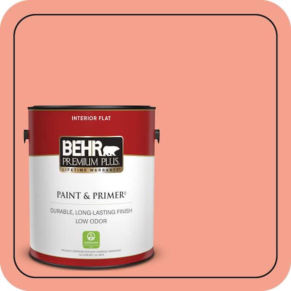 BEHR PREMIUM PLUS Home Decorators Collection #HDC-MD-18 Peach Mimosa Enamel Low Odor & Primer (2)