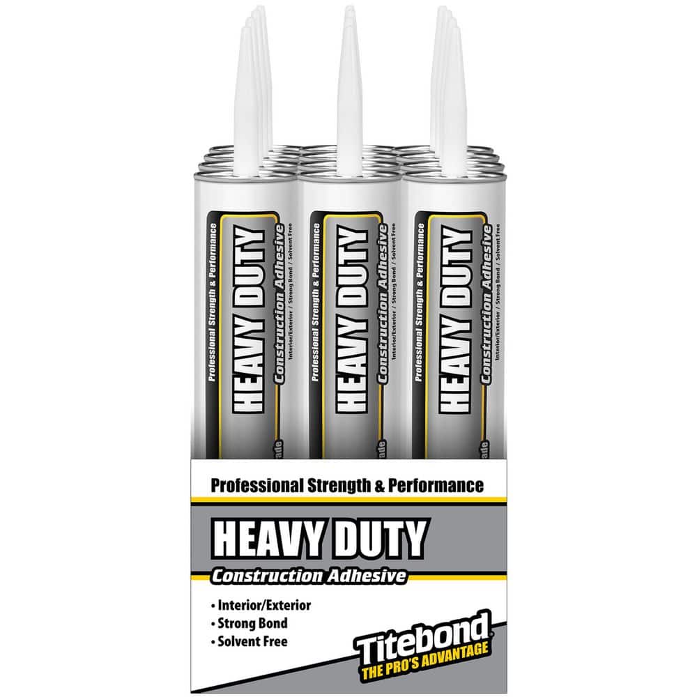 Titebond 28 oz. Brown Contractor Grade Heavy Duty Construction Adhesive (12-Pack)