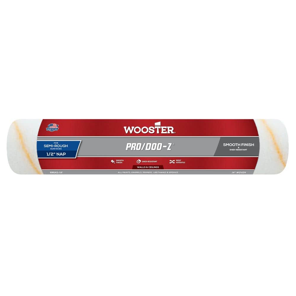 Wooster 14 in. x 1/2 in. Pro/Doo-Z High-Density Woven Roller Cover (1)