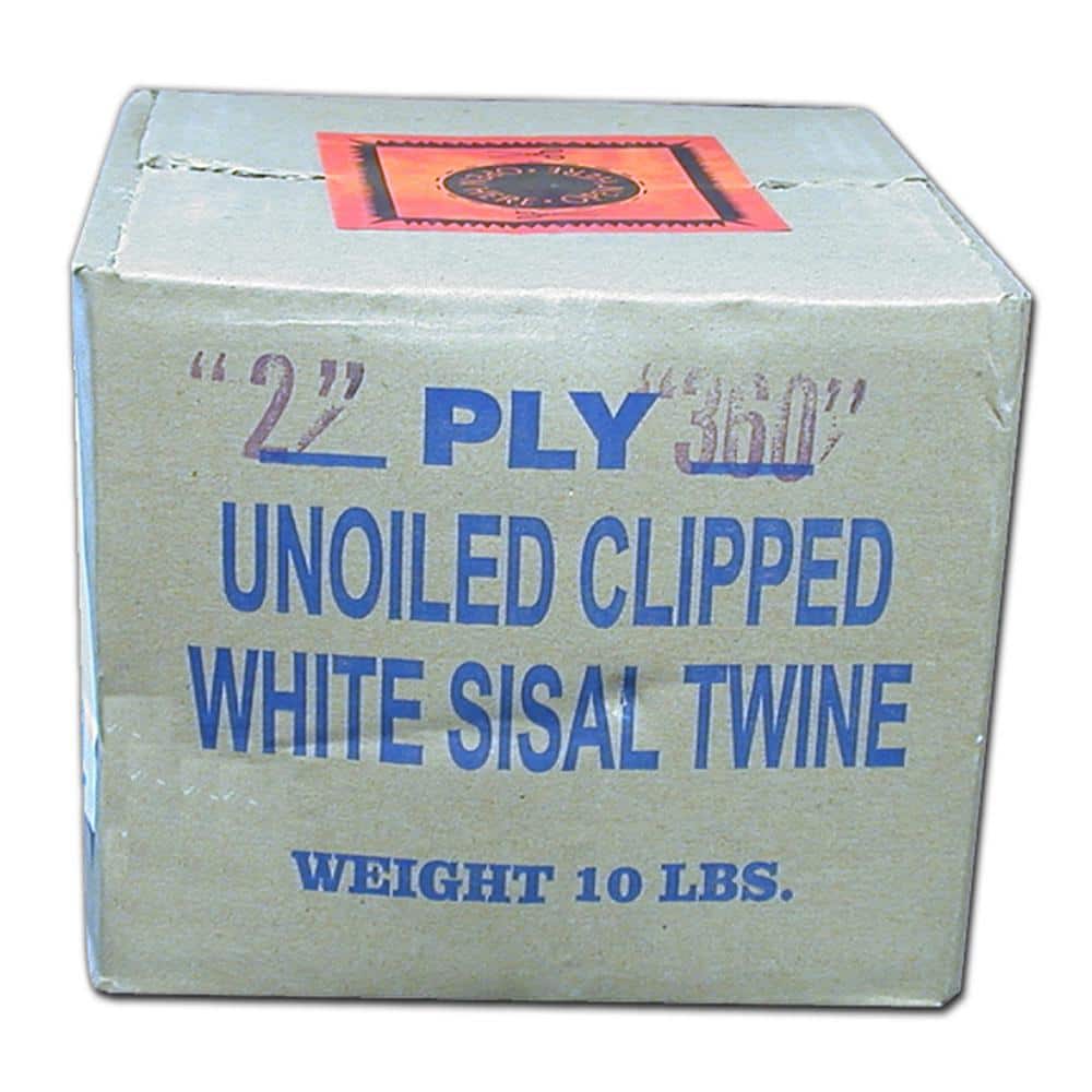 T.W. Evans Cordage 3/16 in. Dia x 1710 ft. 2-Ply 360 Sisal Twine 10 Tube (2)