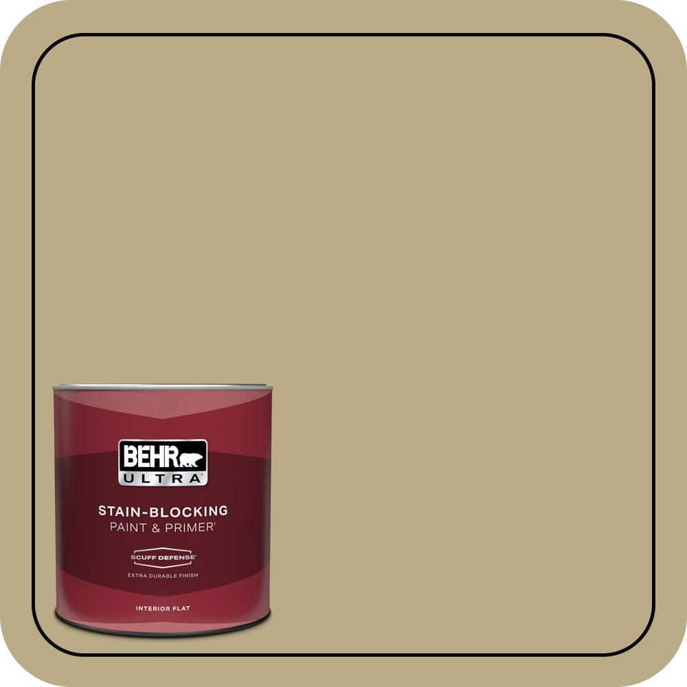 BEHR ULTRA 1 qt. #S330-4 Fennel Seed Extra Durable Flat Interior Paint & Primer