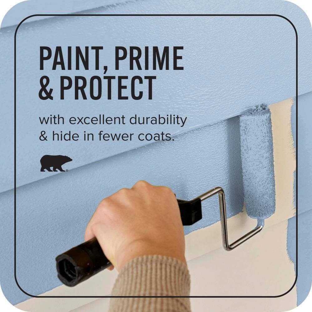 BEHR ULTRA 1 gal. #PPU14-10 Blue Suede Satin Enamel Exterior Paint & Primer (3)
