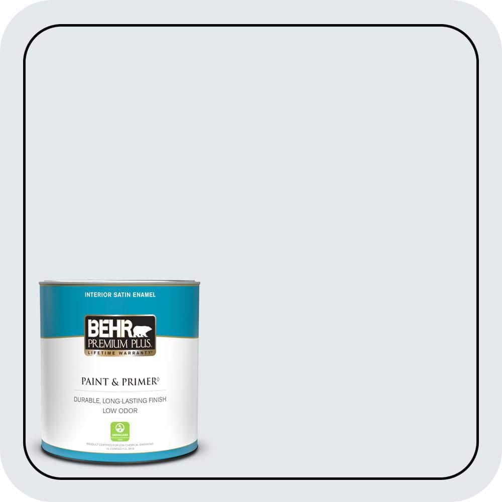 BEHR PREMIUM PLUS #PPL-54 Snow Cloud Flat Low Odor & Primer (1)