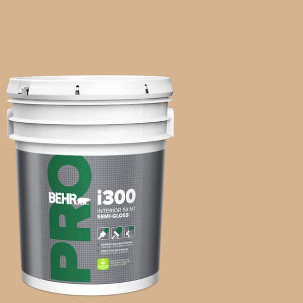 BEHR PRO 5 gal. #HDC-NT-04 Creme De Caramel Semi-Gloss Interior Paint (2)