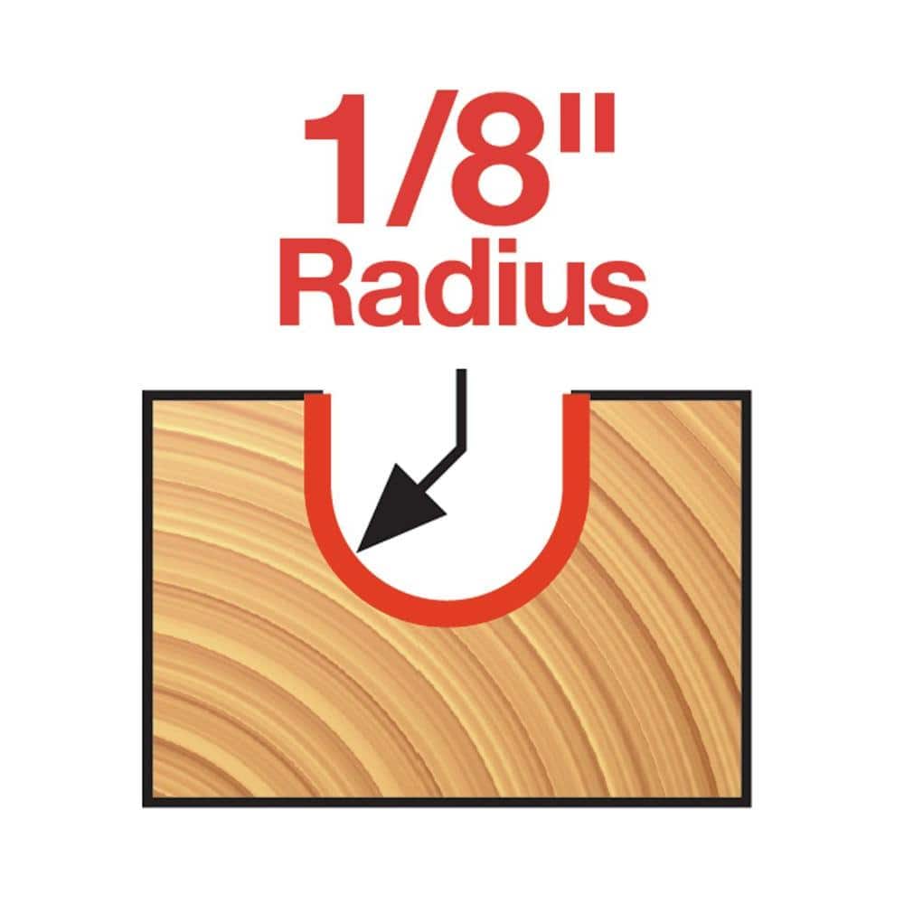 DIABLO 1/8 in. Carbide Round Nose Router Bit (2)