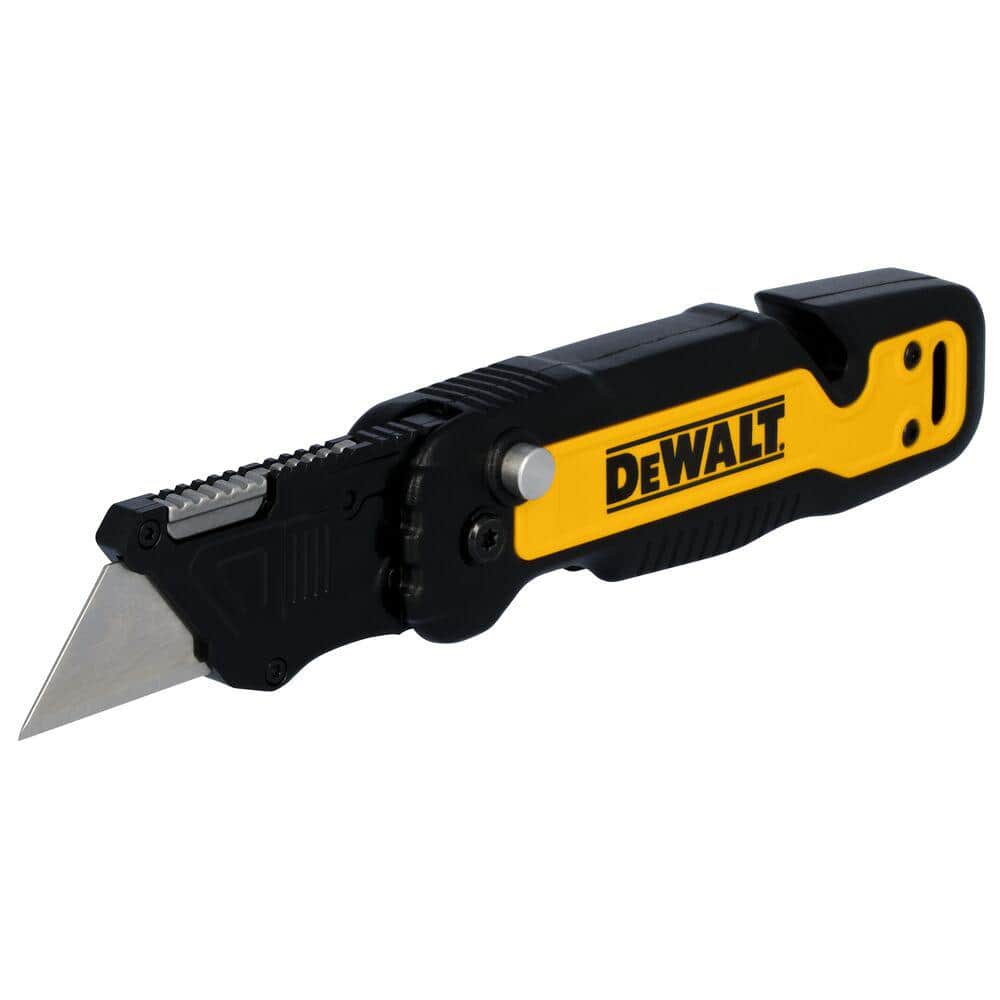 DEWALT Push and Flip Folding Lock-Back Utility Knife with Blade Storage (2)