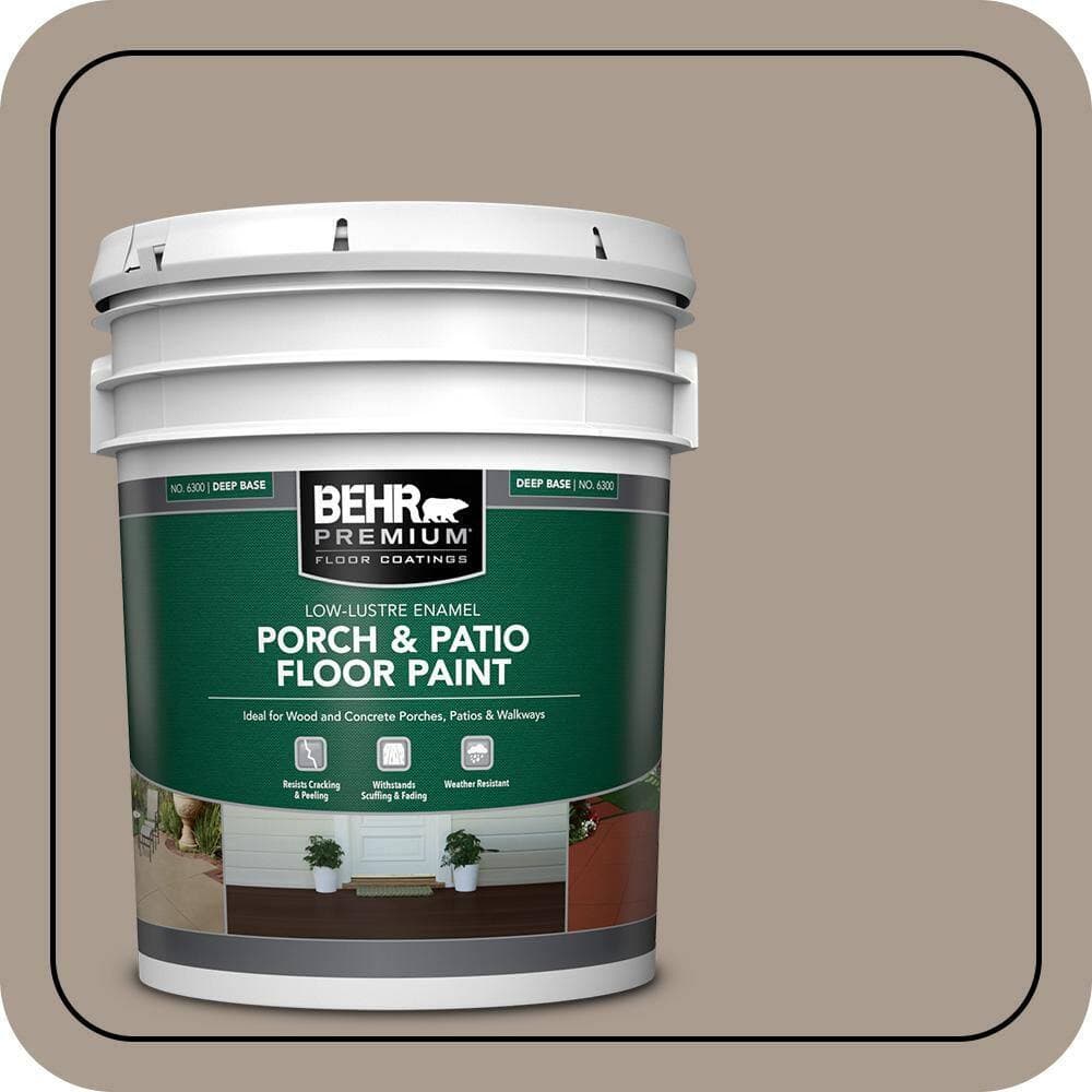 BEHR PREMIUM #N210-4 Textured Low-Lustre Enamel Interior/Exterior Porch and Patio Anti-Slip Floor Paint (1)
