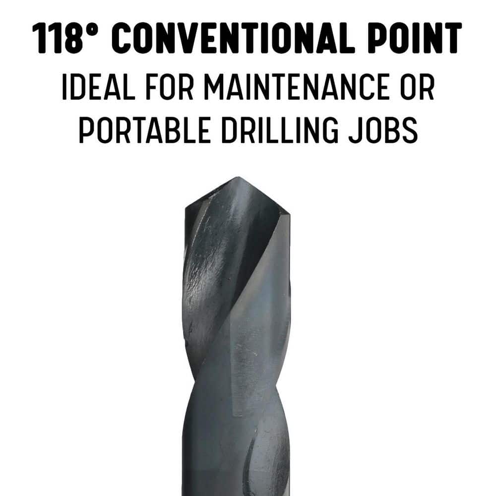 Drill America 5/8 in. - 11 High Speed Steel Tap and 17/32 in. x 1/2 in. Shank Drill Bit Set (2-Piece) (3)