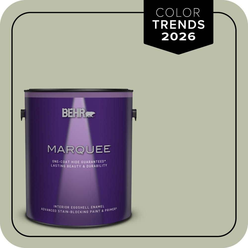 BEHR MARQUEE 1 gal. #S380-3 Urban Nature One-Coat Hide Eggshell Enamel Interior Paint & Primer