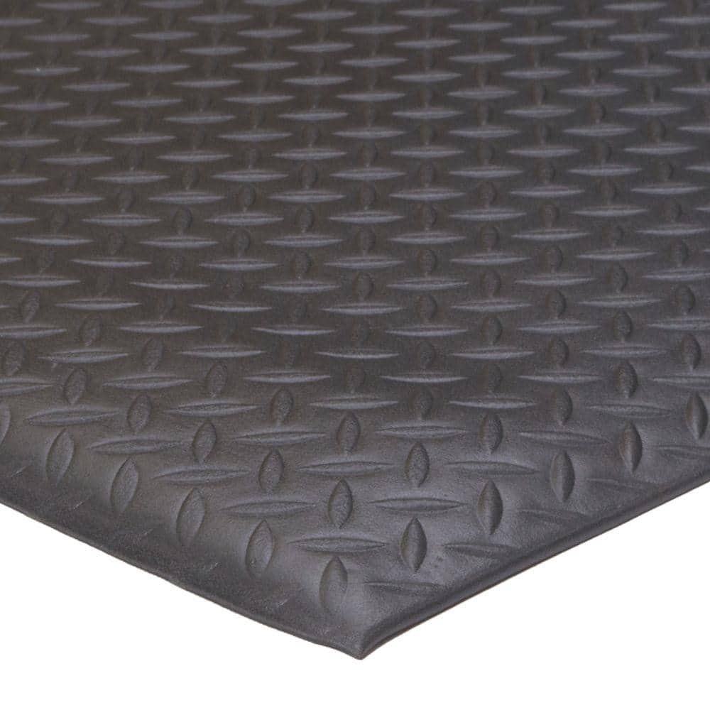 TrafficMaster Black  36 in. x 48 in. Plastic Foam Anti-Fatigue Non-Slip Indoor Outdoor Commercial Floor Mat (4)