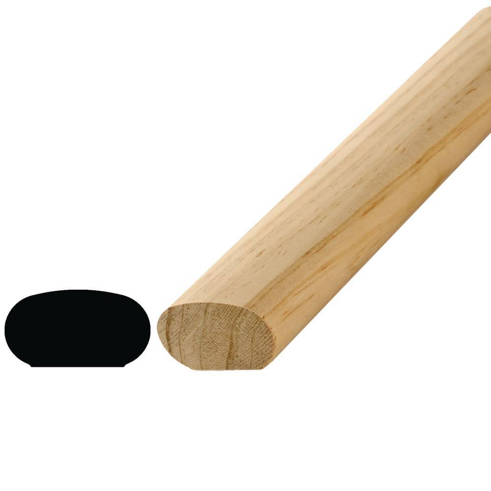 Alexandria Moulding 3/4 in. D x 2-3/4 in. W x 96 in. L Pine Wood Screen Stock Drip Cap Moulding Pack (4-Pack) (1)