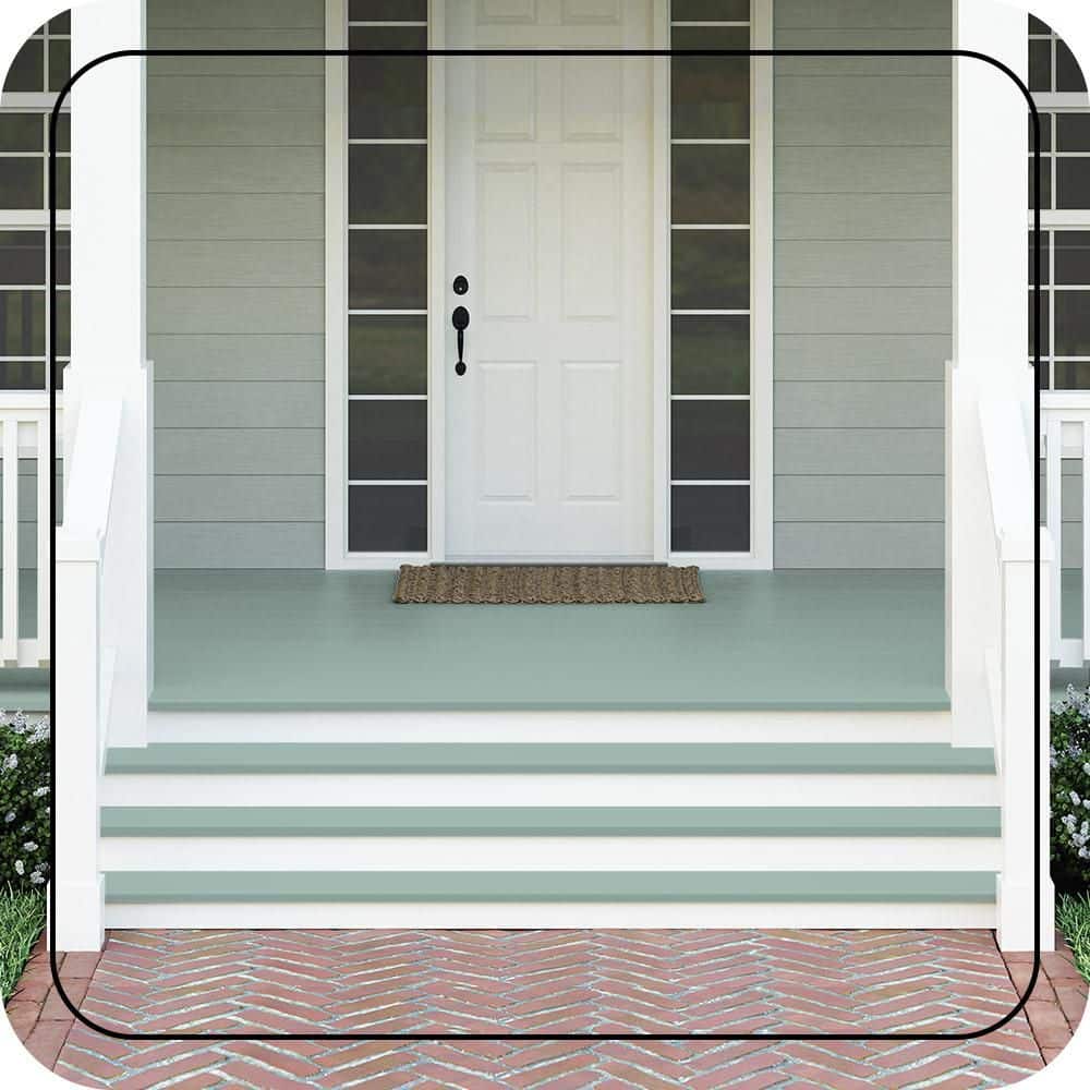 BEHR PREMIUM #S430-3 Textured Low-Lustre Enamel Interior/Exterior Porch and Patio Anti-Slip Floor Paint (2)