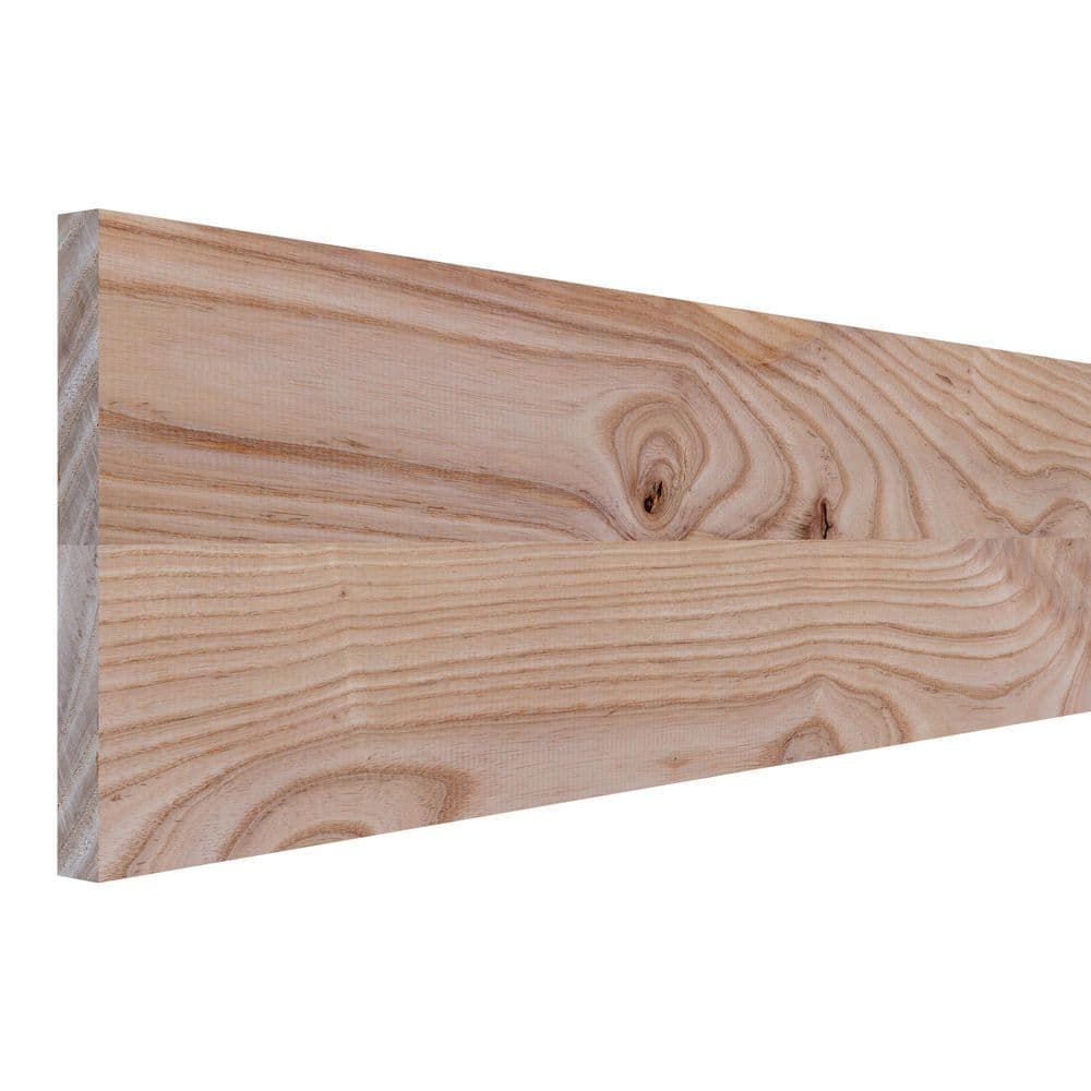 Ornamental Mouldings 0.75 in. D x 7.25 in. W x 72 in. L Unfinished Rustic Ash Wood Board (1)