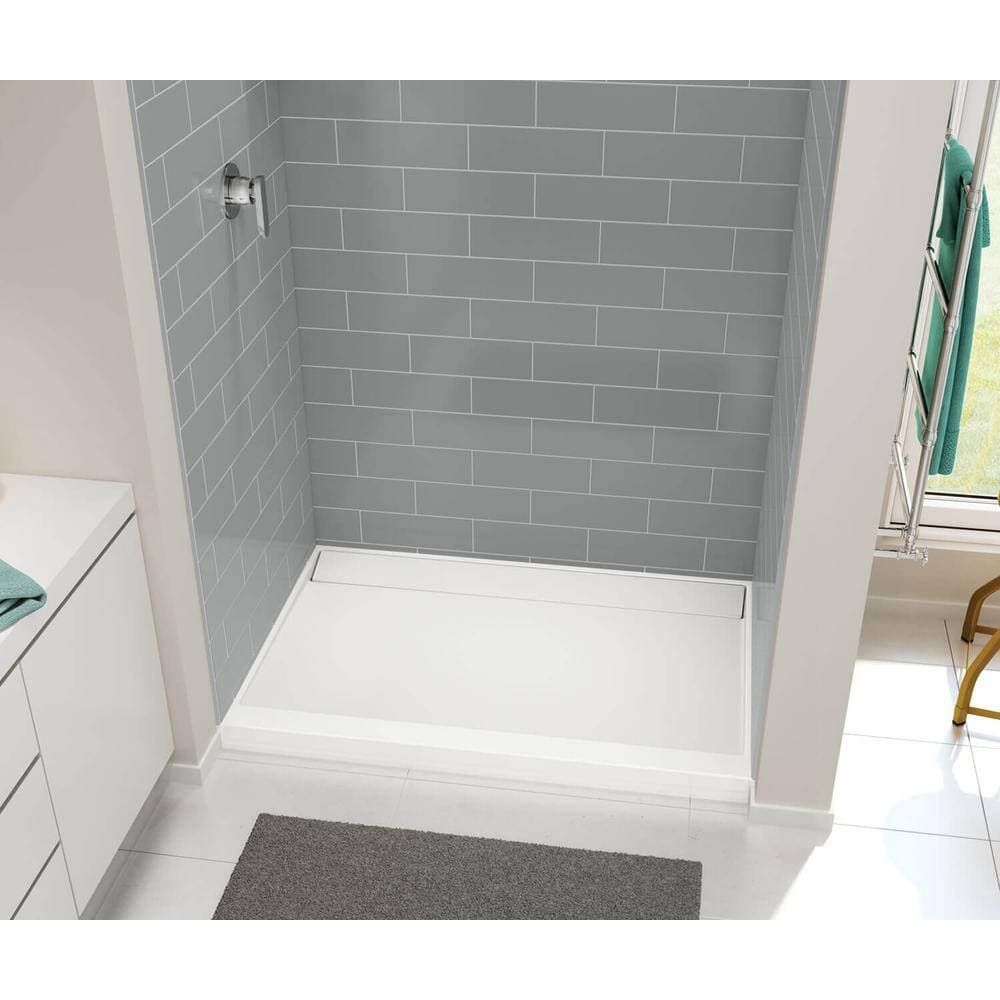 MAAX Distinct 32 in. x 48 in. Double Threshold Shower Base in White (3)