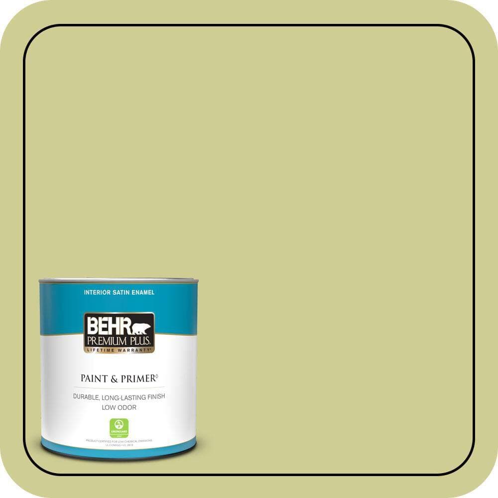 BEHR PREMIUM PLUS #M340-4 Wasabi Interior/Exterior Paint & Primer Color Sample (1)