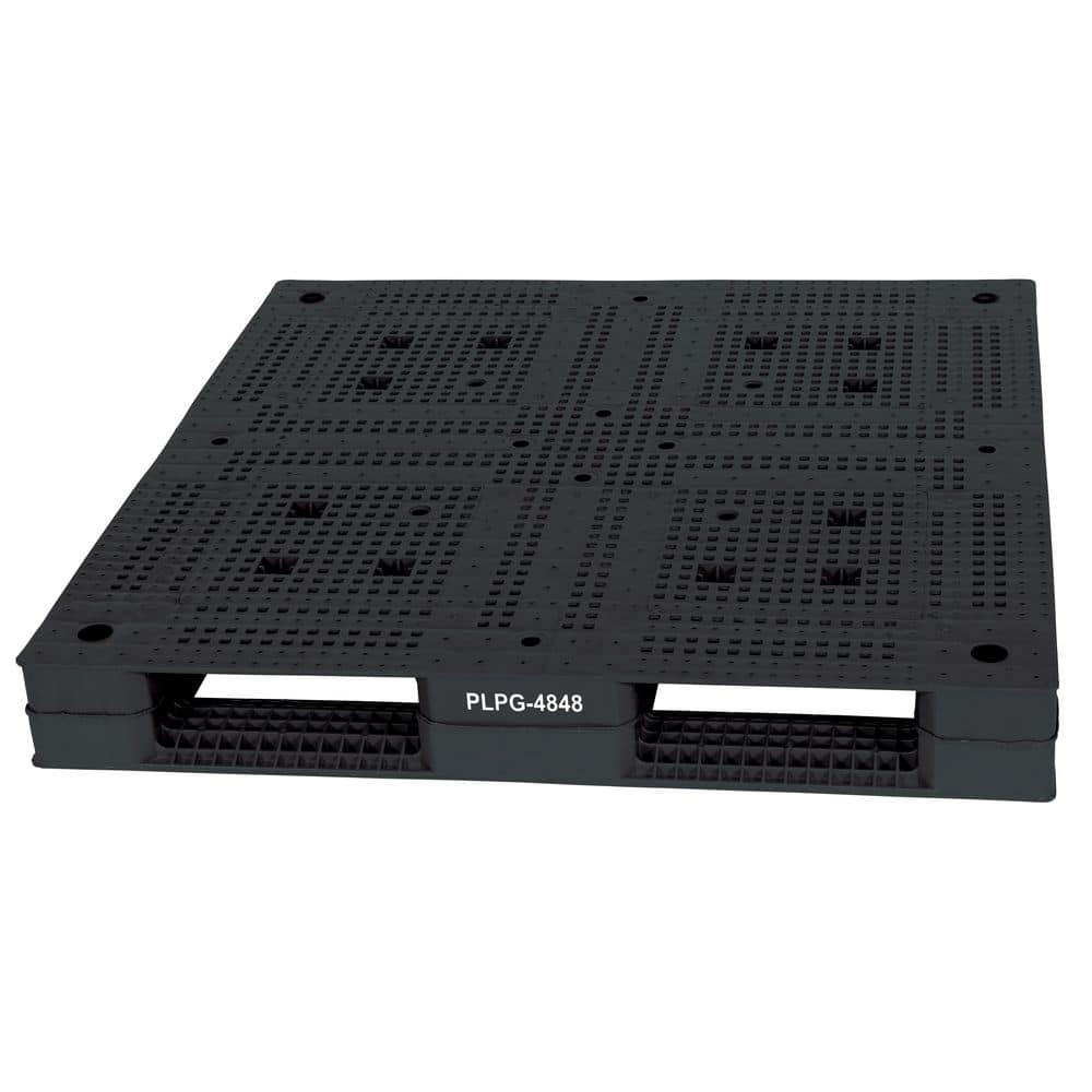 Vestil 48 in. x 48 in. x 6 in. Gray Plastic Pallet/Skid (2)