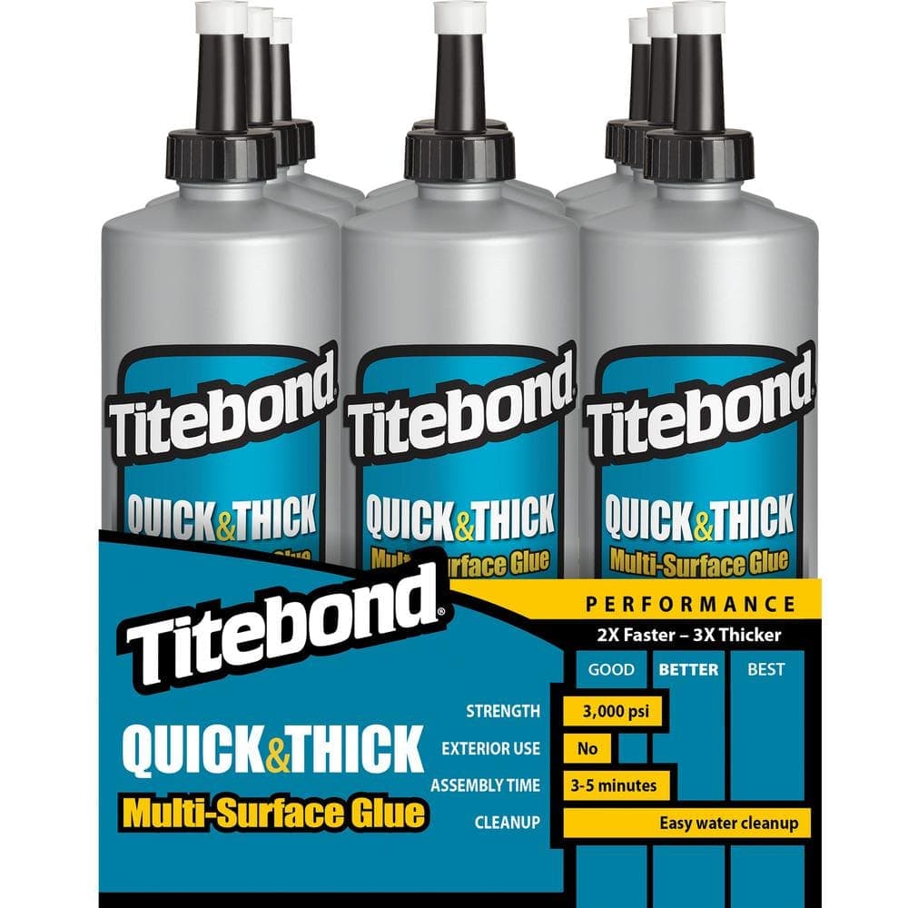 Titebond 16 oz. Quick and Thick Multi-Surface Glue (12-Pack)