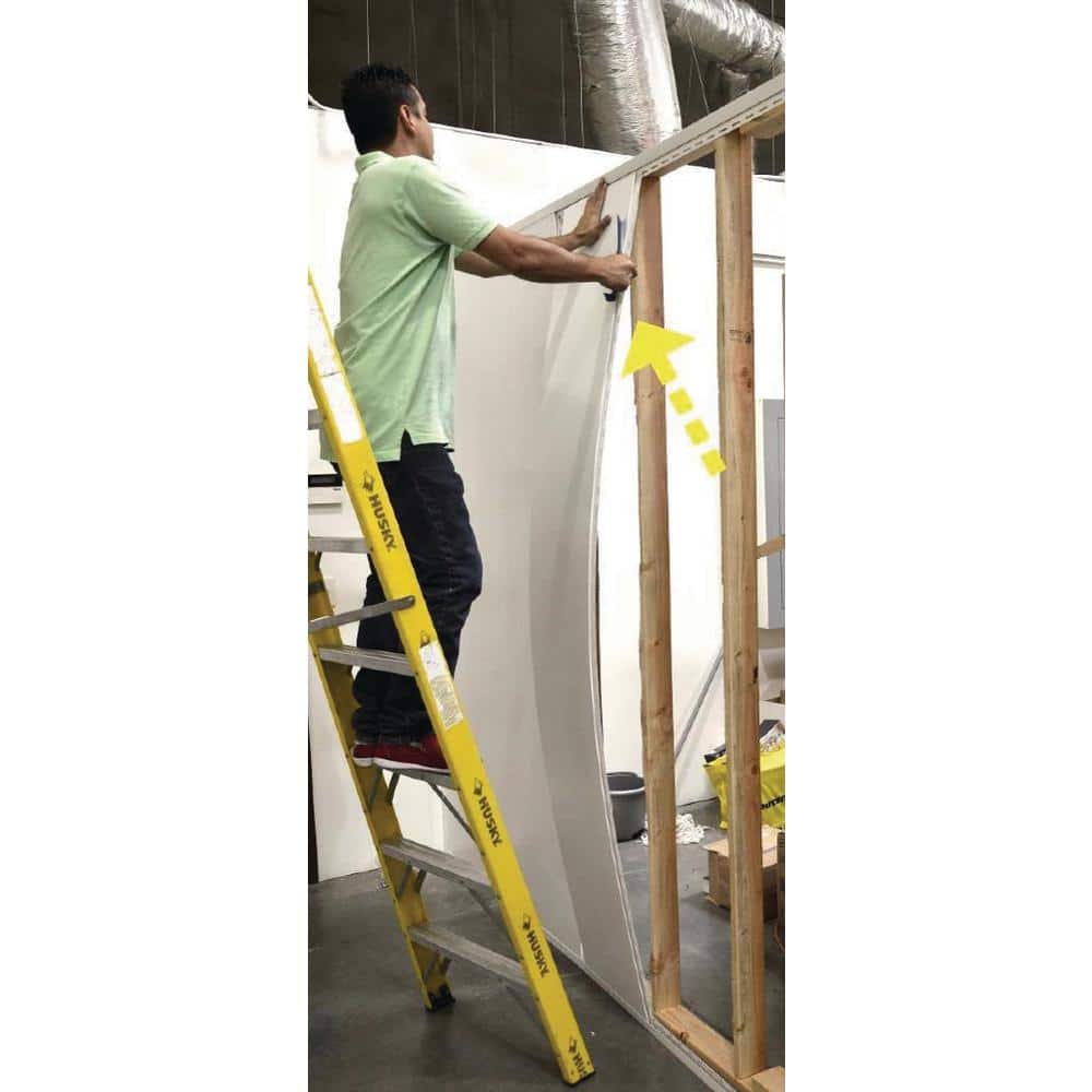 EZ LINER 16 in. x 3/8 in. x 96 in. White Plastic Interlocking Wall Panel (5-Pack) (2)