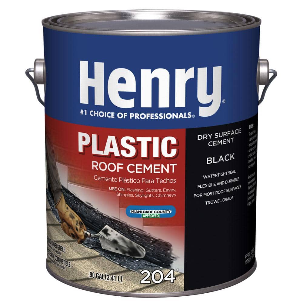 Henry 204 Plastic Black Roof Cement 0.90 gal.