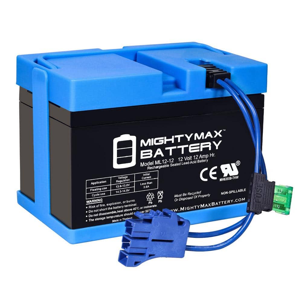 MIGHTY MAX BATTERY 12-Volt 12Ah Replacement Battery Compatible with Peg Perego Polaris RZR 900 John-Deere Gator XUV Children Ride On Car