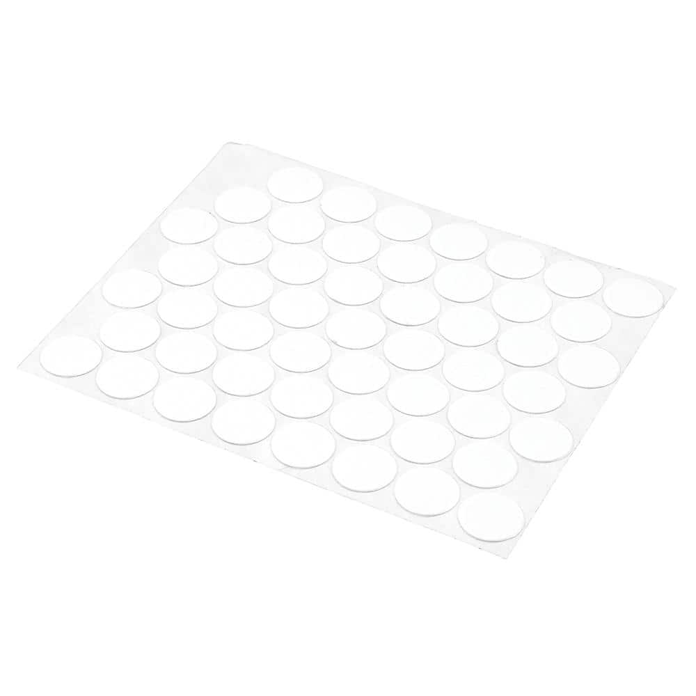 Prime-Line Products White Plastic Self-Adhesive Screw Hole Cover (53 per sheet)