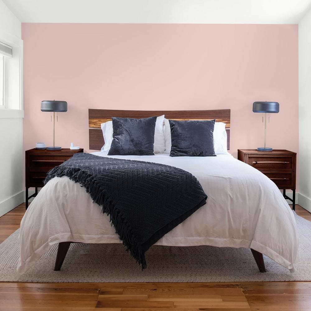 Glidden Premium 1 gal. Ashes Of Roses PPG1056-3 Flat Interior Latex Paint (4)